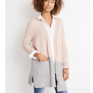 Kent Colorblock two-tone Cardigan Sweater